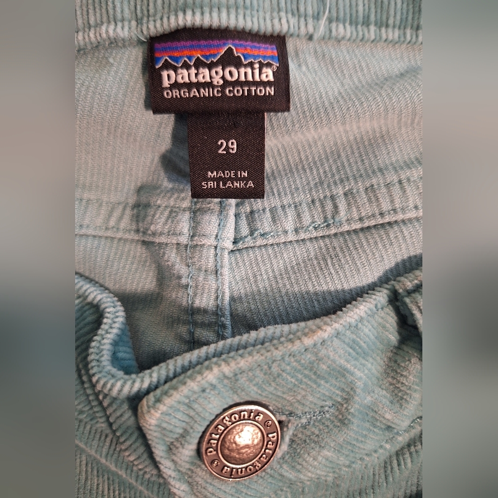 Patagonia Light Teal Organic Corduroy Jeans Sz 29 *C3 - Picture 4 of 5